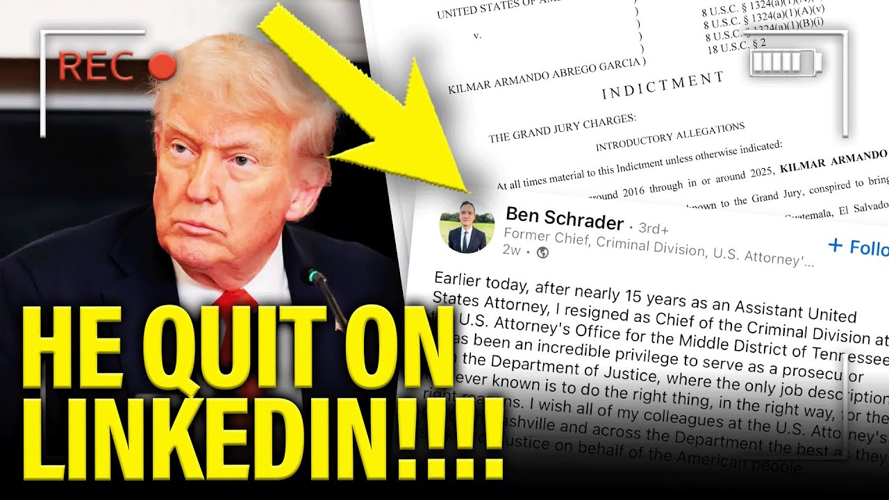 🚨 TOP DOJ Lawyer ABRUPTLY QUITS after Indictment