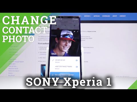 How to Add Photo to Contact in SONY Xperia 1 – Customize Contact Profile