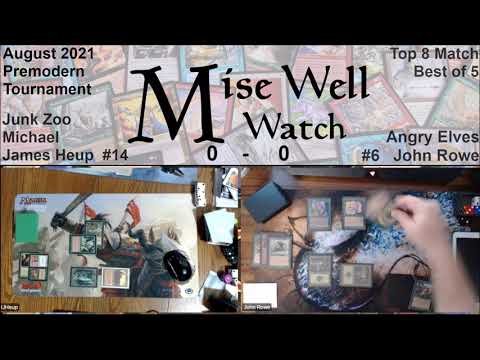 August 2021 Premodern Monthly - Top 8 Match - Junk Zoo vs Angry Elves