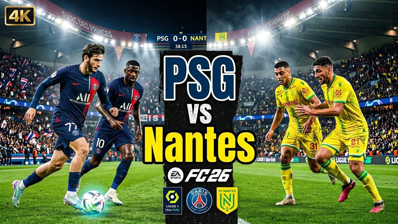 PSG vs Nantes | Ligue 1 Simulation 4K | FC26