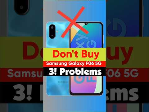 ❌️ Don't Buy Samsung Galaxy F06 5g : 3! Big Problems
