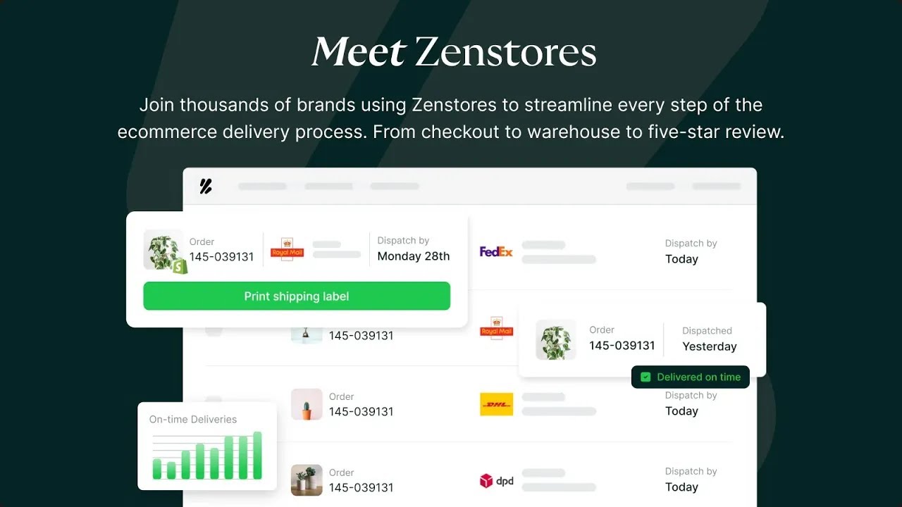 Zenstores: UK Shipping Demo