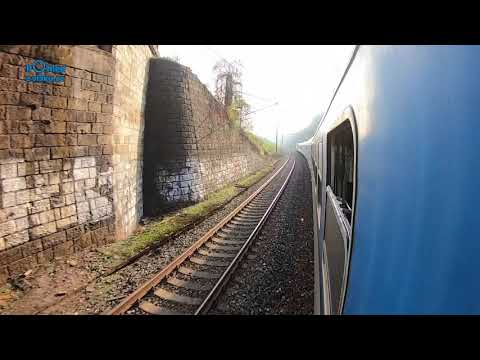 Praha hl. n. - Plzeň hl. n. / POHLED NA TRAŤ Z KONCE SOUPRAVY / HD KVALITA