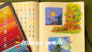 sketchbook session | colored pencils ft.Woomer