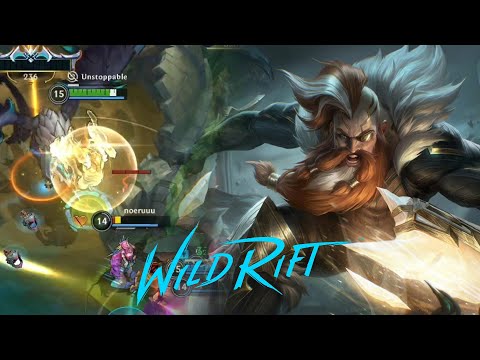 SENTINEL OLAF GAMEPLAY | NEW SKIN (Build & Runes) - Wild Rift