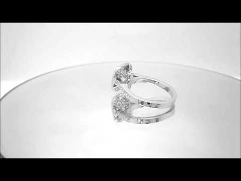 CUSHION CUT DIAMOND ENGAGEMENT RING BEZEL SET 2.75CTW - KNR INC - 61.1