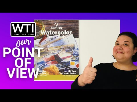 Canson Blank Watercolor Paper Postcards - WTI product video review