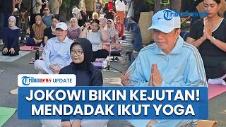 Jokowi Bikin Kejutan Ikut Senam Yoga Bareng Ratusan Warga di Surakarta saat Car Free Day