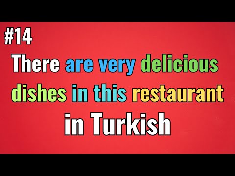 Turkish Video #14 - How to say ''There are very DELICIOUS FOODS'' - @LearnTurkishDaily