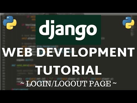 Django Tutorial Login Logout and User Authentication