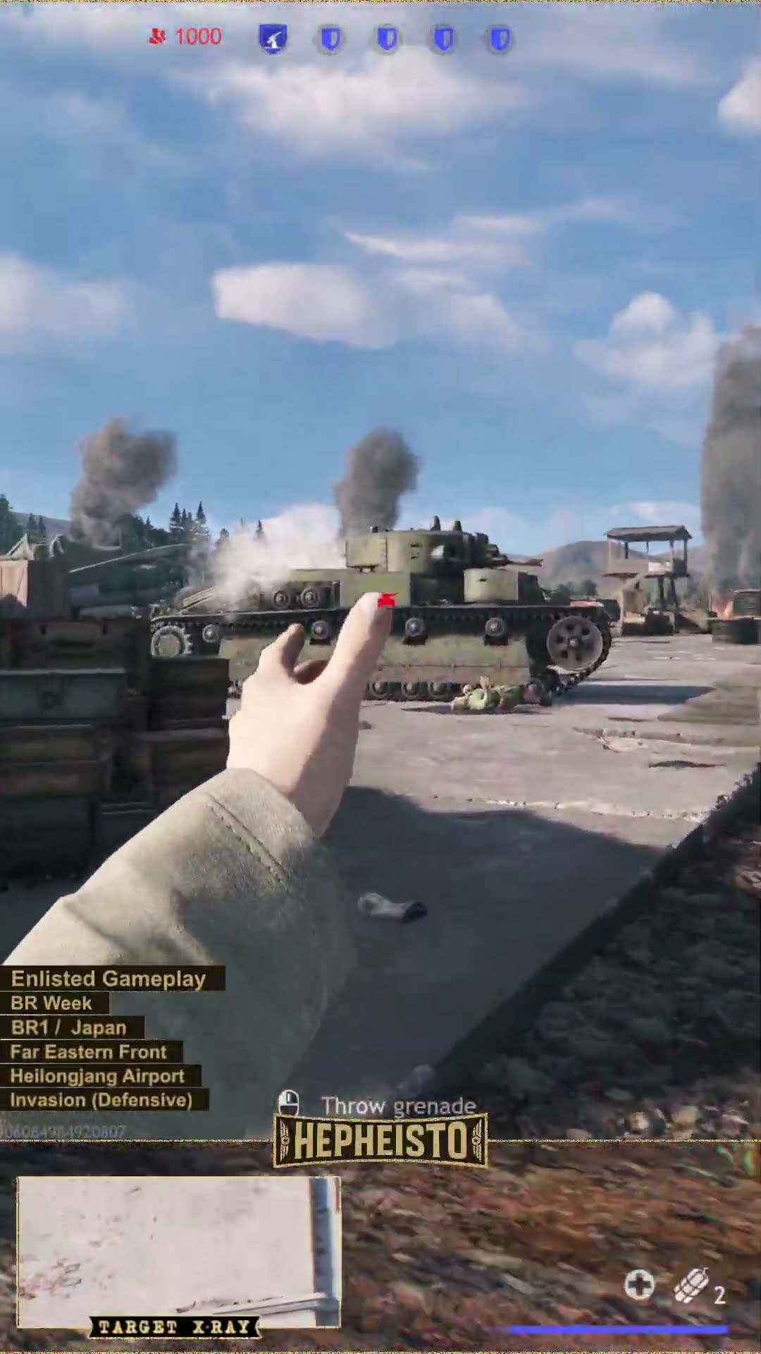 Engineer eliminates Tank T-28E with Explosion Pack