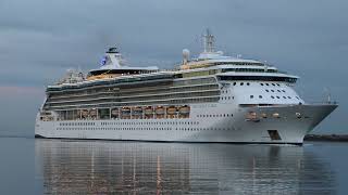Royal Caribbean's Brilliance of the Seas in the channel, Outer Harbor, Adelaide, South Australia