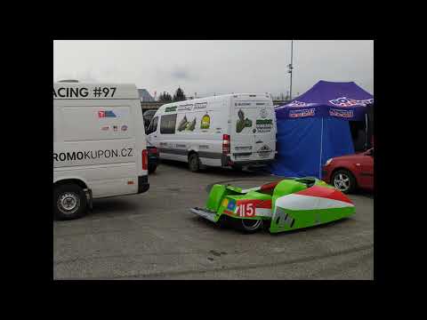 Brno circuit, F2 sidecar testing
