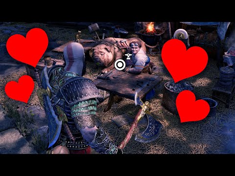 Kratos Likes it When Lunda Hits On Him - God of War Ragnarok Hidden Scene