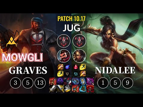 VIT Mowgli Graves vs Nidalee Jungle - KR Patch 10.17