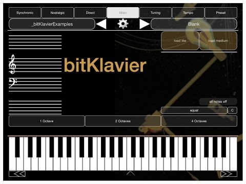bitKlavier by Dan Trueman, Prepared Digital Piano for iPad