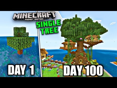 BlackBillie GameR - I Survived 100 Days on a ' Single Tree 🌴 ' in Minecraft - FULL MOVIE ( Hindi )