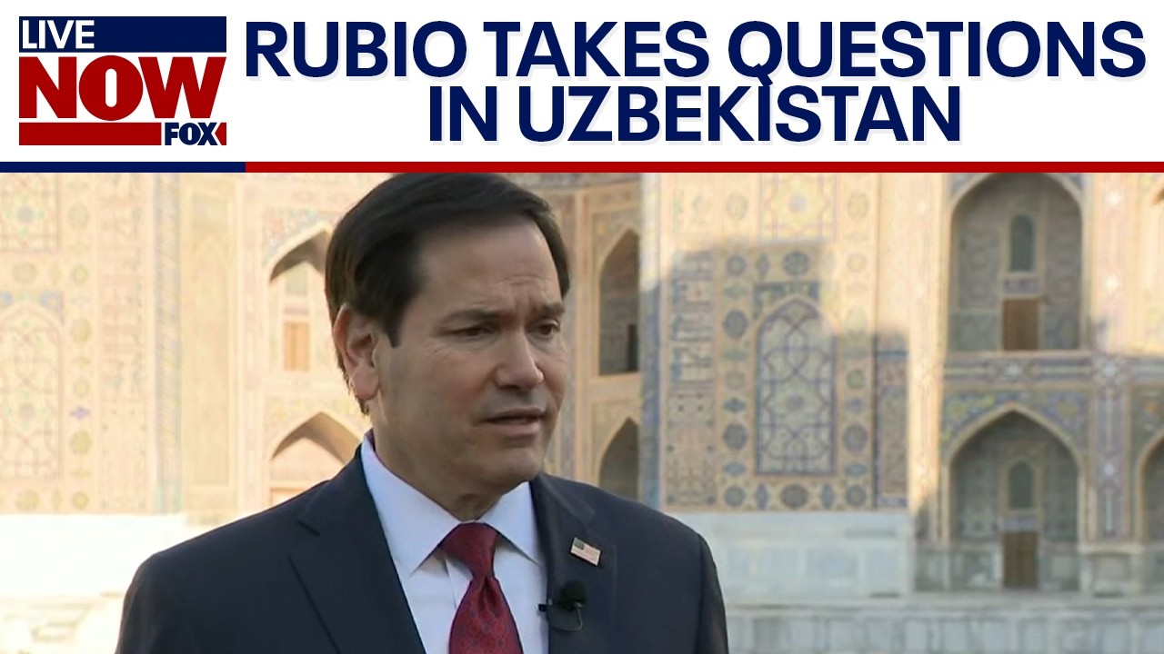 WATCH: Sec. Rubio speaks to reporters during Uzbekistan visit