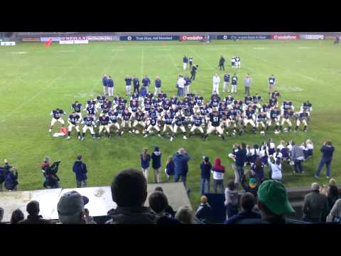 Notre Dame High School do the haka in Ireland
