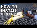 How To Install Thermocouple - Temperature Monitoring for Raft Concrete