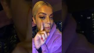 BEBE REXHA INSTAGRAM LIVE SINGING (NOT) THE ONE 18/08
