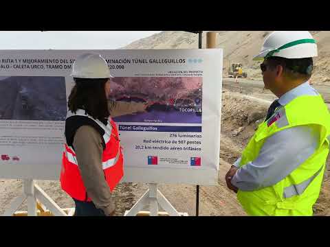Seremi del MOP inspecciona avance de obras en Ruta 1 al norte de Tocopilla