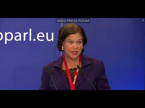 LIVE Mary Lou McDonald and Michelle O'Neill Brussels Press conference
