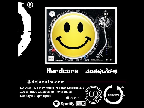 DJ DLUX  (Brain Crew)  100% Hardcore Jungle 89-94 - Vinyl Set  - DejaVu fm