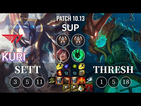 T1 Kuri Sett vs Thresh Sup - KR Patch 10.13