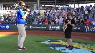 11 year old Aidan Fisher - Omaha Storm Chasers National Anthem