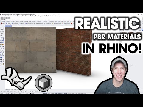How to Set Up PBR MATERIALS in Rhino!