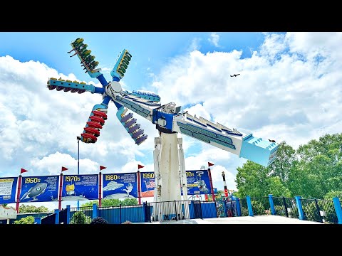 The MOST BORING Top Scan EVER! 😭 | Electro Spin (Offride) Video Carowinds Charlotte 2025