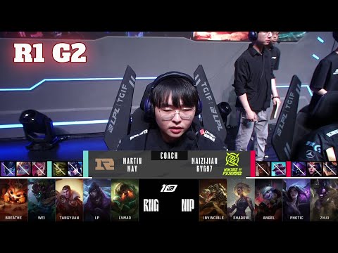 RNG vs NIP - Game 2 | Round 1 LPL Summer 2023 Playoffs | Royal Never Give Up vs Ninjas in Pyjamas G2