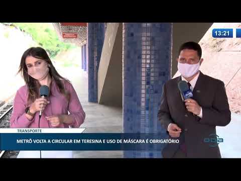 Metrí´ de Teresina volta a funcionar após 8 meses inoperante 25 11 2020