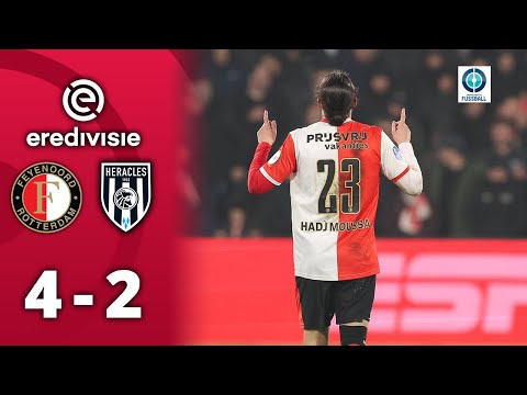 Traumtor Moussa! Doppelschlag sichert Feyenoord den Heimsieg | Feyenoord Rotterdam - Heracles Almelo