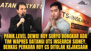 GIBRAN PANIK! ROY SURYO BONGKAR ADA TIM WAPRES DATANGI UTS INSEARCH SIDNEY. MAU CARI APA?! | #1153
