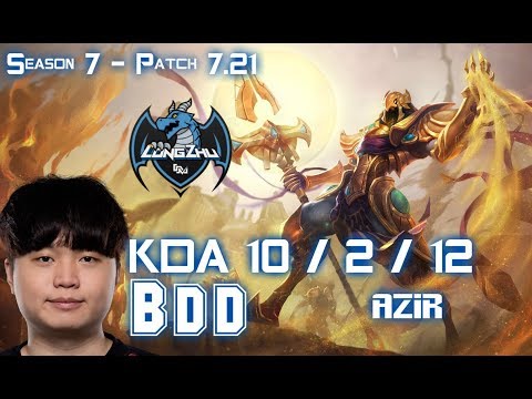 LZ BDD AZIR vs VLADIMIR Mid - Patch 7.21 KR Ranked