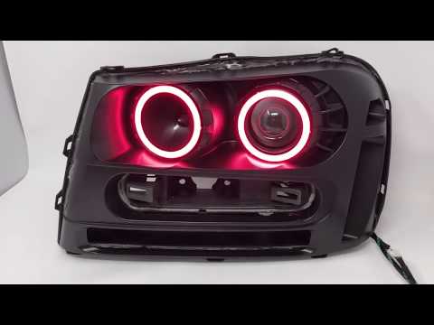 2002-2009 Chevrolet Trailblazer Black Custom Headlights