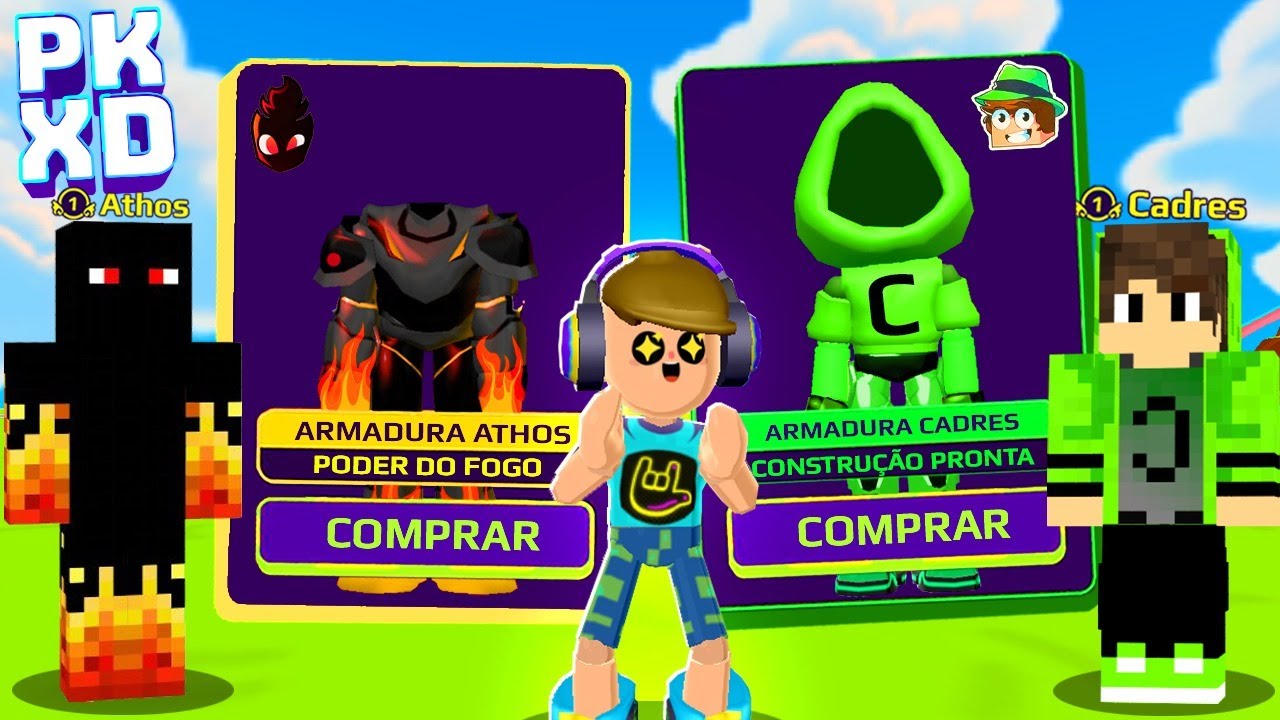 ARMADURA DO ATHOS VS ARMADURA DO CADRES NO PK XD