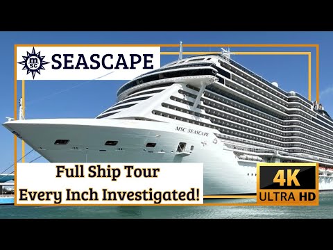 MSC SEASCAPE - Full Ship Tour - Deck by Deck Guide - 4K