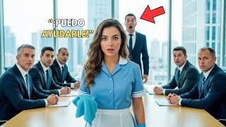 MILLONARIO ENTRA EN PÁNICO SIN UN TRADUCTOR, HASTA QUE LA LIMPIADORA HACE ALGO INCREÍBLE...