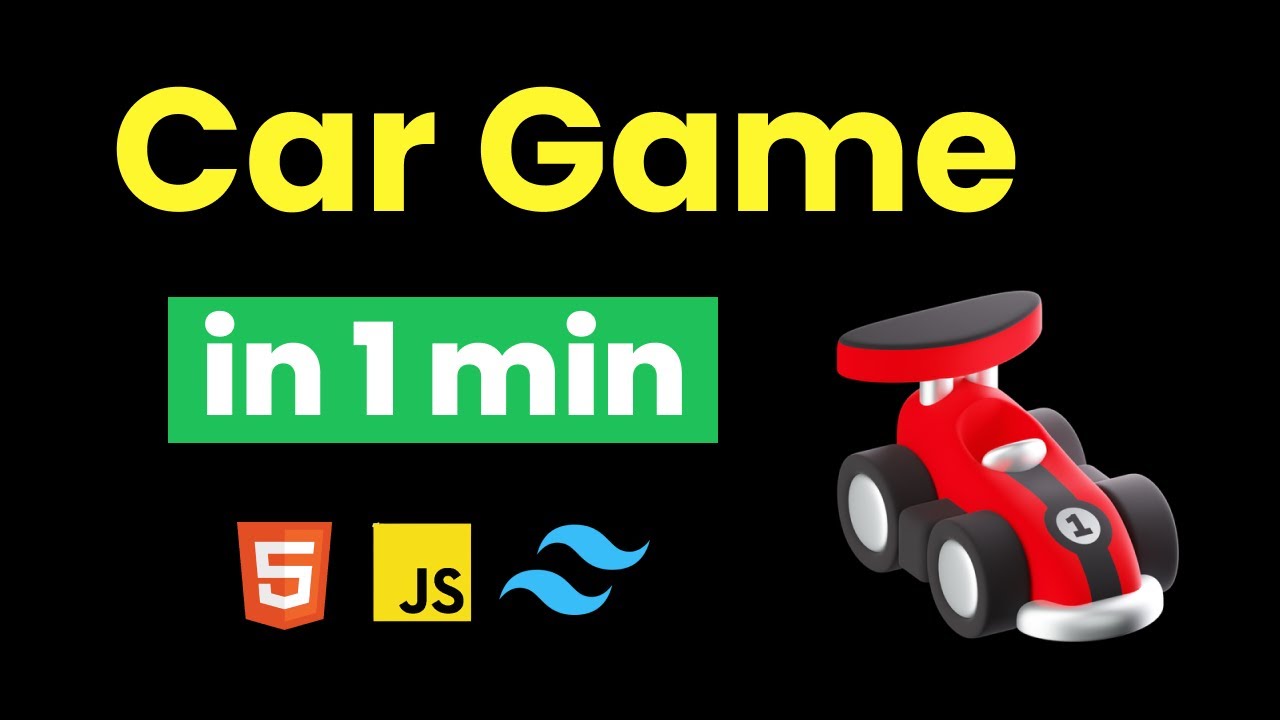 I Build Car Racing Game Using Javascript & Html & tailwind css