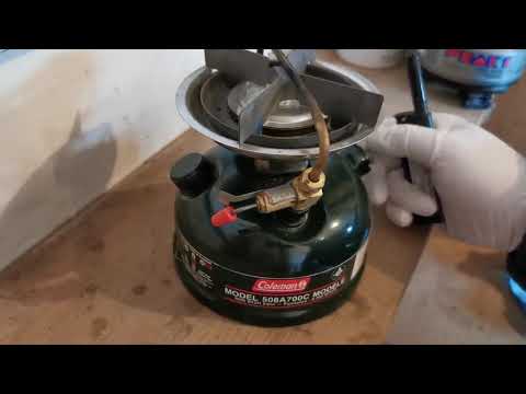 Coleman 508A - Cleaning a clogged generator.