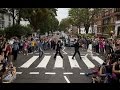 Beatles' Abbey Road crossing packed for 45th ...