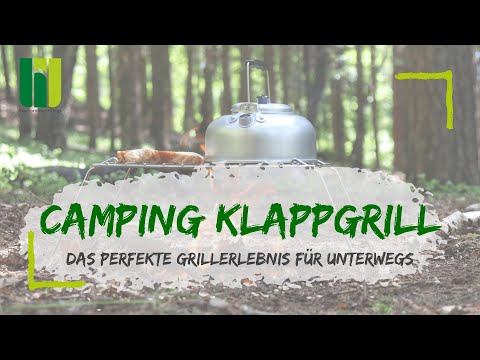 BASIC NATURE CAMPING FOLDING GRILL - Compact, lightweight & usable anywhere - The perfect grillin...