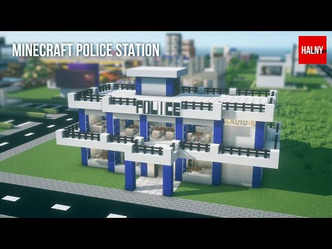 Minecraft police station - Tutorial build