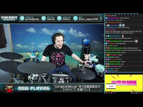 Ahoy!! 我ら宝鐘海賊団☆ by Houshou Marine - Drum cover (The8BitDrummer)