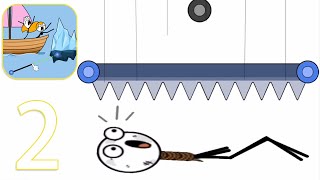 Escape Rope - Funny Stickman Puzzle Game - levels 31 - 70 - Gameplay Walkthrough
