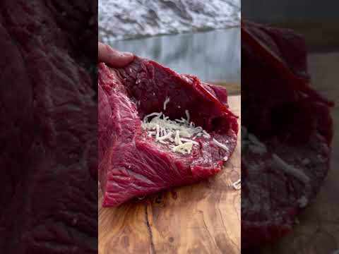 Tenderloin in the Mountains 🥩 #tenderloin #steak #outdoorcooking #asmr #fyp #Recipe  #thenikos