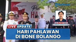 Warga Bone Bolango Ikuti Peringatan Hari Pahlawan dengan Khidmat, Tabur Bunga dan Apel Bendera